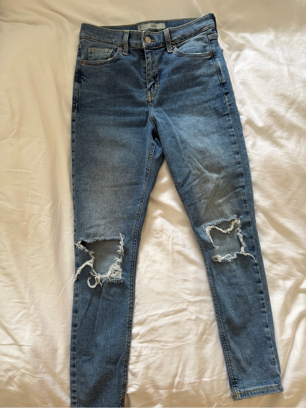 Topshop Moto Jamie Denim Jean with Knee Holes